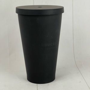 Starbucks Matte Black 16 Oz Tumbler No Straw